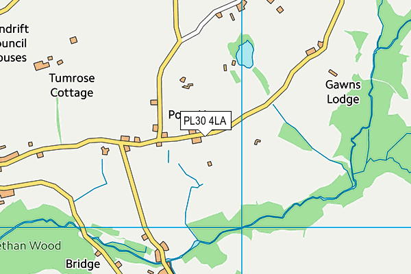 PL30 4LA map - OS VectorMap District (Ordnance Survey)