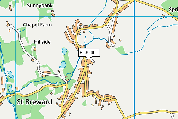 PL30 4LL map - OS VectorMap District (Ordnance Survey)