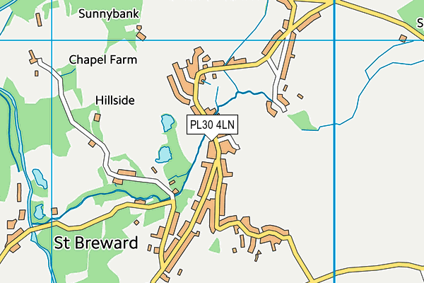 PL30 4LN map - OS VectorMap District (Ordnance Survey)