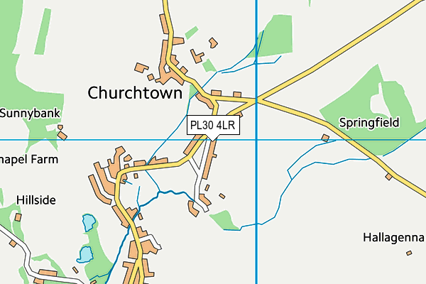 PL30 4LR map - OS VectorMap District (Ordnance Survey)