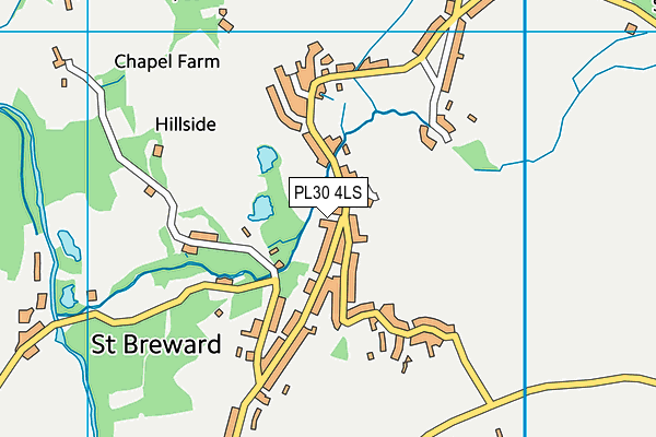 PL30 4LS map - OS VectorMap District (Ordnance Survey)