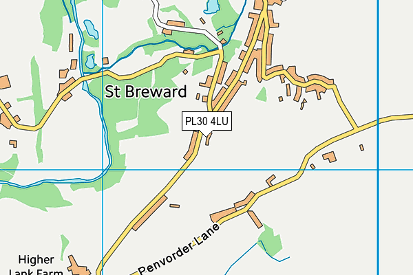 PL30 4LU map - OS VectorMap District (Ordnance Survey)