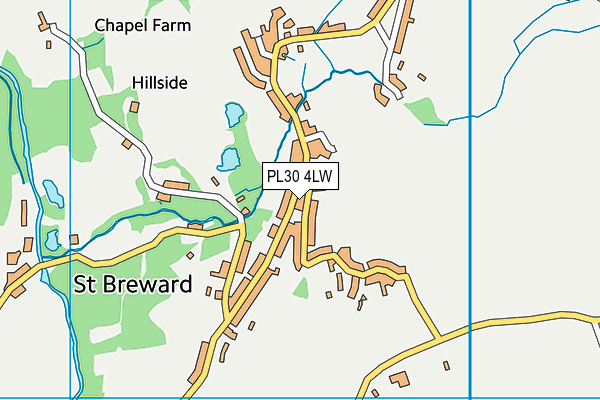 PL30 4LW map - OS VectorMap District (Ordnance Survey)