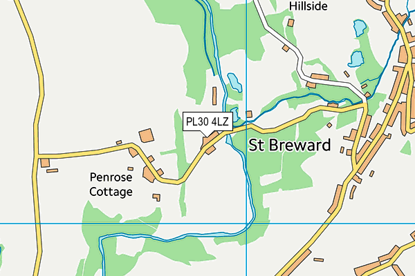 PL30 4LZ map - OS VectorMap District (Ordnance Survey)