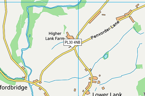 PL30 4NB map - OS VectorMap District (Ordnance Survey)