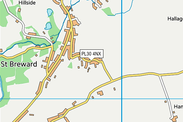 PL30 4NX map - OS VectorMap District (Ordnance Survey)