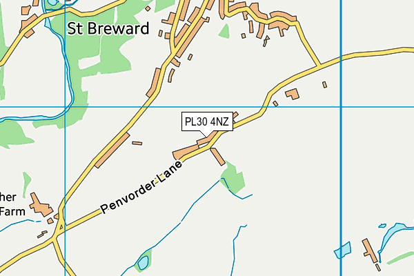 PL30 4NZ map - OS VectorMap District (Ordnance Survey)