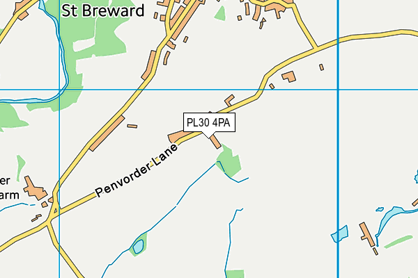 PL30 4PA map - OS VectorMap District (Ordnance Survey)