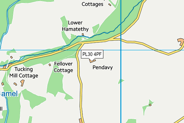 PL30 4PF map - OS VectorMap District (Ordnance Survey)