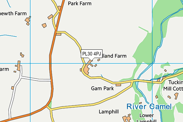 PL30 4PJ map - OS VectorMap District (Ordnance Survey)