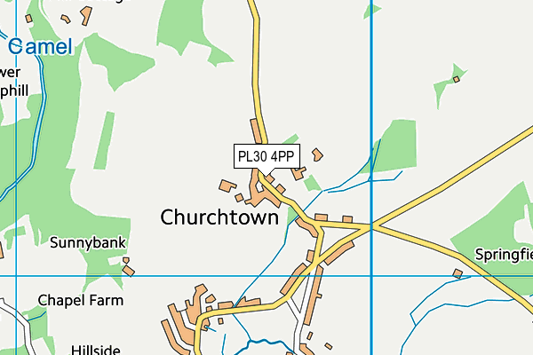 PL30 4PP map - OS VectorMap District (Ordnance Survey)