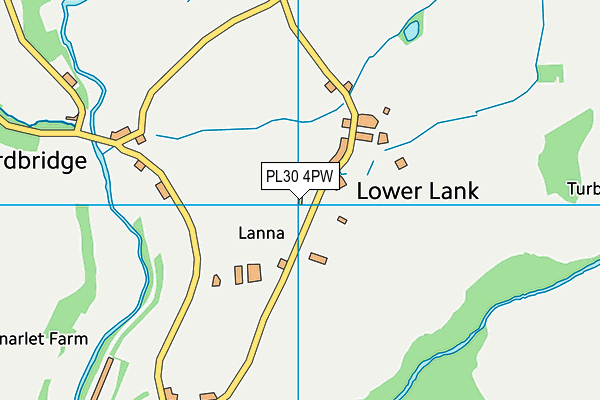 PL30 4PW map - OS VectorMap District (Ordnance Survey)