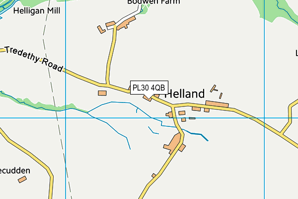 PL30 4QB map - OS VectorMap District (Ordnance Survey)