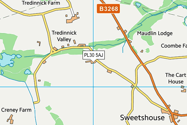 PL30 5AJ map - OS VectorMap District (Ordnance Survey)