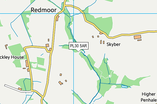 PL30 5AR map - OS VectorMap District (Ordnance Survey)