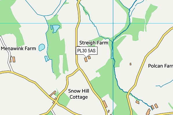 PL30 5AS map - OS VectorMap District (Ordnance Survey)