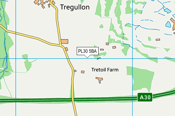 PL30 5BA map - OS VectorMap District (Ordnance Survey)