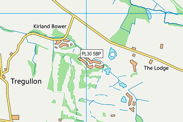 PL30 5BP map - OS VectorMap District (Ordnance Survey)