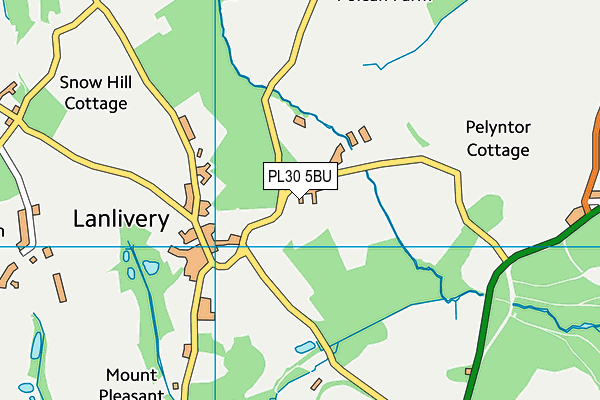 PL30 5BU map - OS VectorMap District (Ordnance Survey)