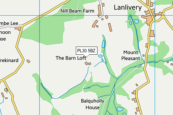 PL30 5BZ map - OS VectorMap District (Ordnance Survey)