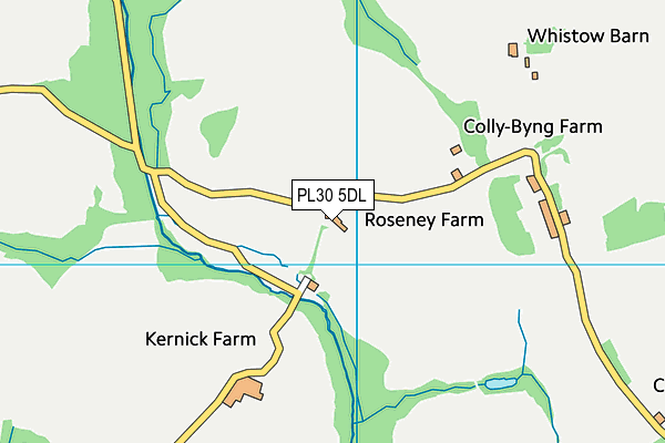 PL30 5DL map - OS VectorMap District (Ordnance Survey)