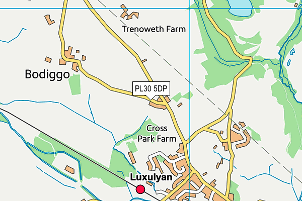 PL30 5DP map - OS VectorMap District (Ordnance Survey)