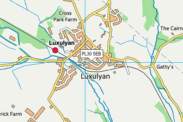 PL30 5EB map - OS VectorMap District (Ordnance Survey)