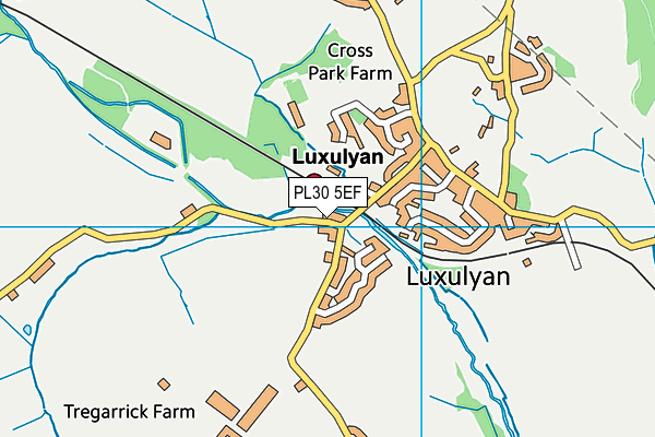 PL30 5EF map - OS VectorMap District (Ordnance Survey)