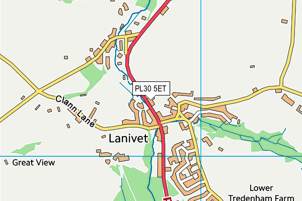 PL30 5ET map - OS VectorMap District (Ordnance Survey)