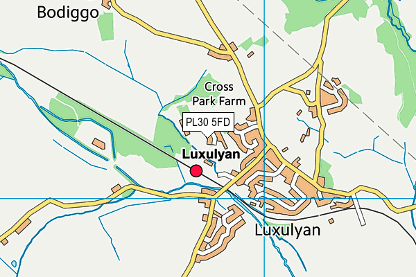 PL30 5FD map - OS VectorMap District (Ordnance Survey)