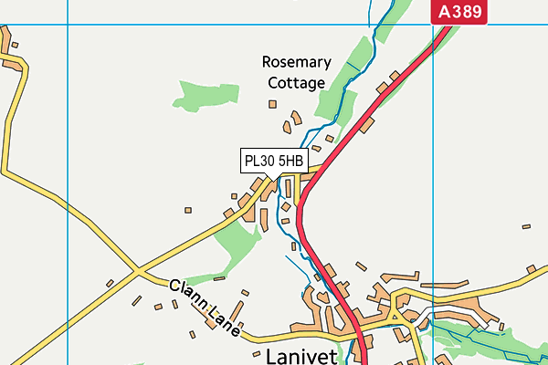 PL30 5HB map - OS VectorMap District (Ordnance Survey)