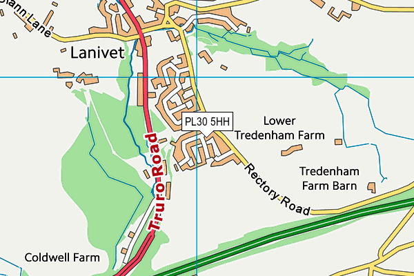 PL30 5HH map - OS VectorMap District (Ordnance Survey)