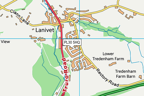 PL30 5HQ map - OS VectorMap District (Ordnance Survey)