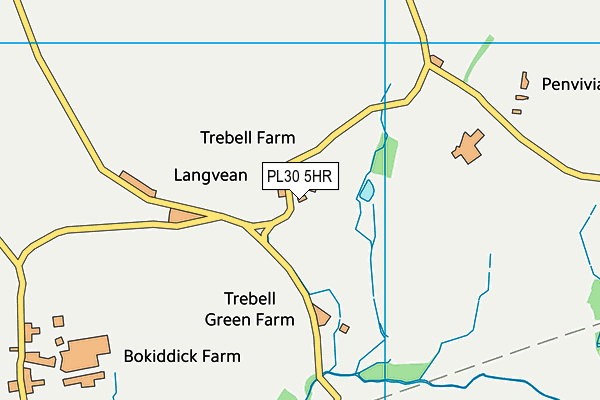 PL30 5HR map - OS VectorMap District (Ordnance Survey)