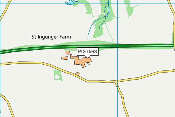 PL30 5HS map - OS VectorMap District (Ordnance Survey)