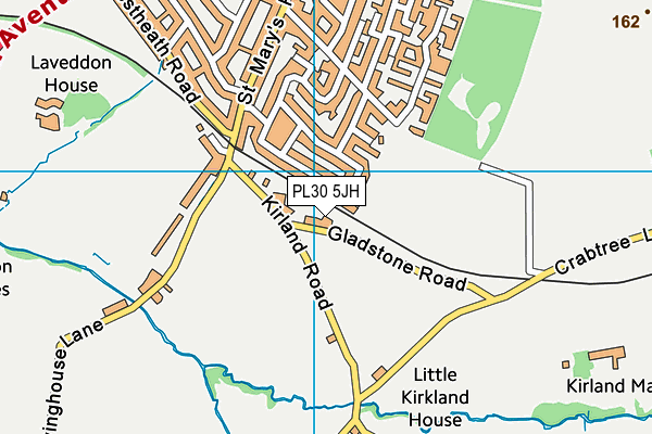 PL30 5JH map - OS VectorMap District (Ordnance Survey)