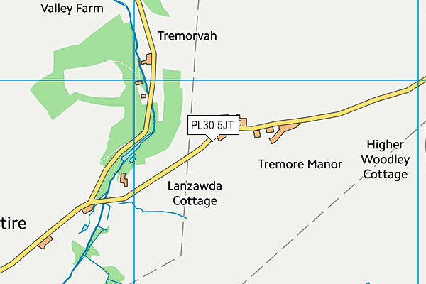 PL30 5JT map - OS VectorMap District (Ordnance Survey)