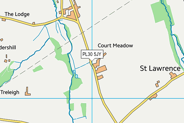 PL30 5JY map - OS VectorMap District (Ordnance Survey)