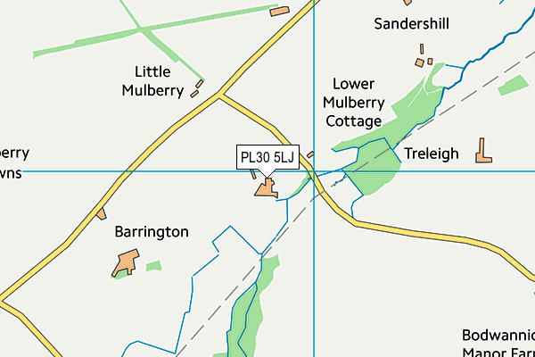 PL30 5LJ map - OS VectorMap District (Ordnance Survey)