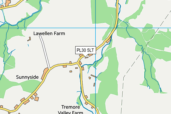 PL30 5LT map - OS VectorMap District (Ordnance Survey)