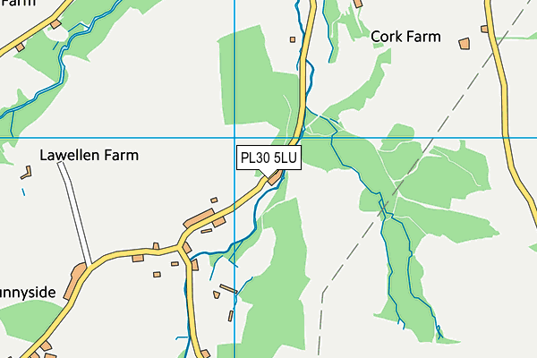 PL30 5LU map - OS VectorMap District (Ordnance Survey)