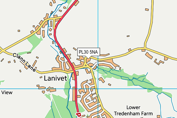PL30 5NA map - OS VectorMap District (Ordnance Survey)