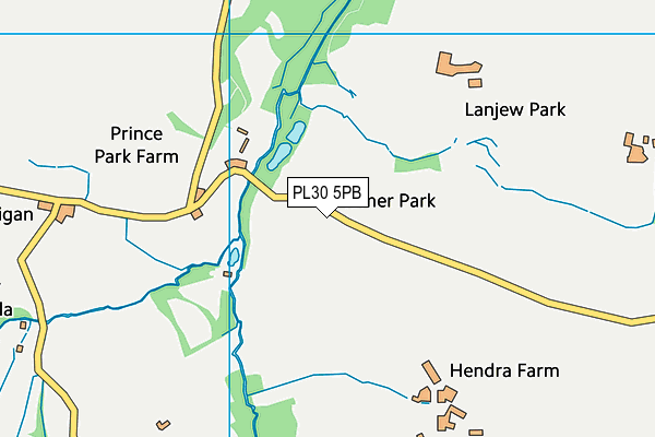 PL30 5PB map - OS VectorMap District (Ordnance Survey)