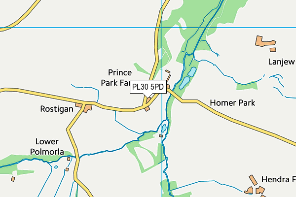 PL30 5PD map - OS VectorMap District (Ordnance Survey)