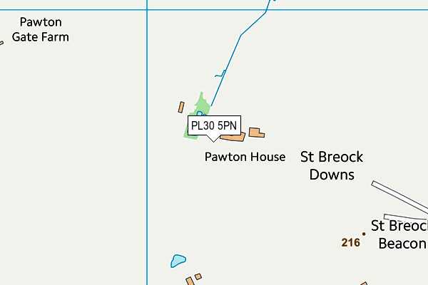 PL30 5PN map - OS VectorMap District (Ordnance Survey)