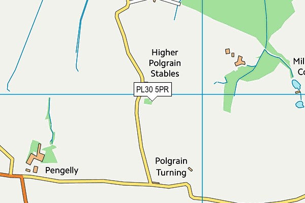 PL30 5PR map - OS VectorMap District (Ordnance Survey)