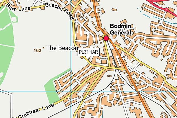 PL31 1AR map - OS VectorMap District (Ordnance Survey)