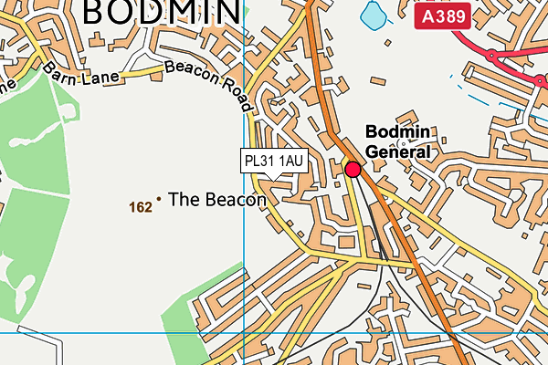 PL31 1AU map - OS VectorMap District (Ordnance Survey)