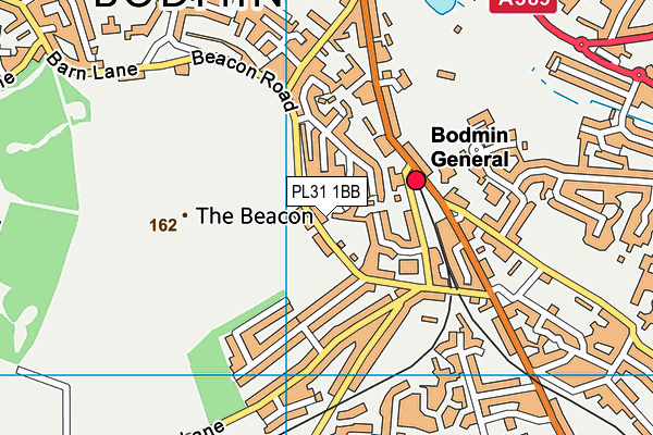 PL31 1BB map - OS VectorMap District (Ordnance Survey)