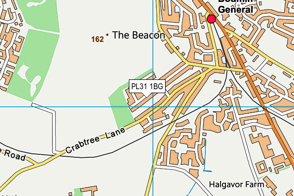 PL31 1BG map - OS VectorMap District (Ordnance Survey)